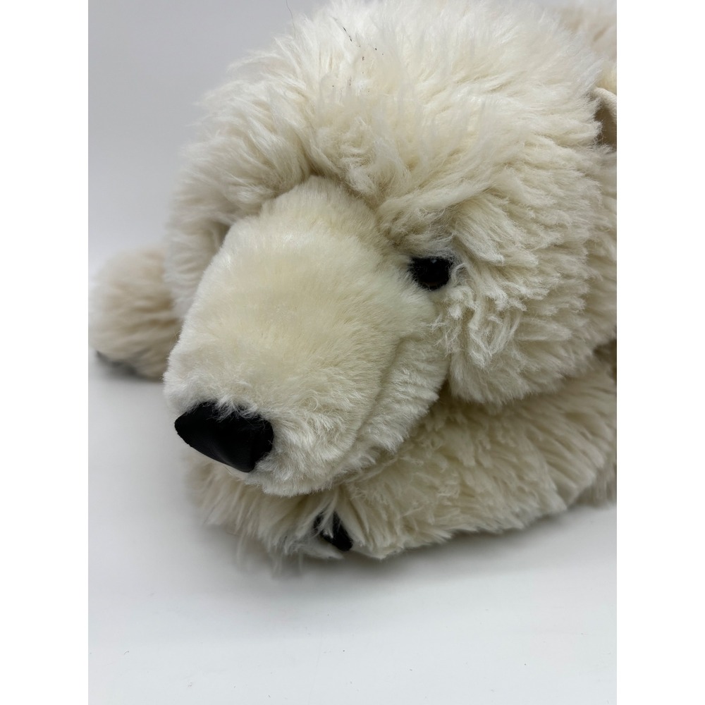 Ditz Designs by The Hen House Polar Bear Plush Large Weighted Cream Faux Fur